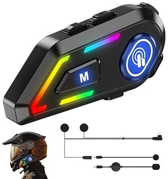 Edyell C5 Motorcycle Helmet Bluetooth Headset, Connects Two Phones At The Same Time Smart Headphones