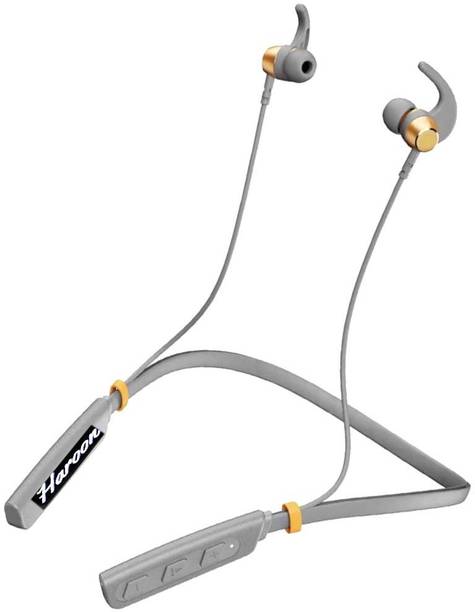 HAROON Rockerz 235 Pro with 30 Hours Battery Bluetooth Headset (Grey, In the Ear) Smart Headphones