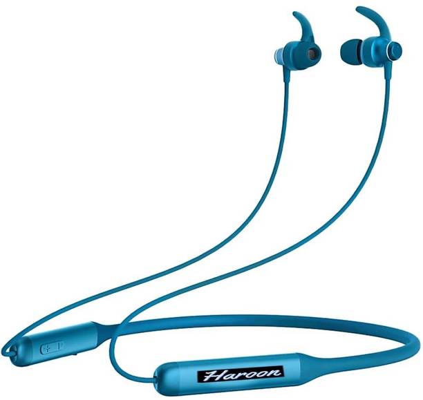 HAROON Rockerz 335 with 30 Hours Battery Bluetooth Headset (Teal Blue, In the Ear) Smart Headphones