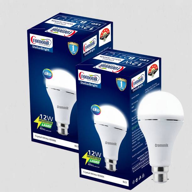 Cromonik Pack of 2-LED Bulb for Power Outages Smart Bulb