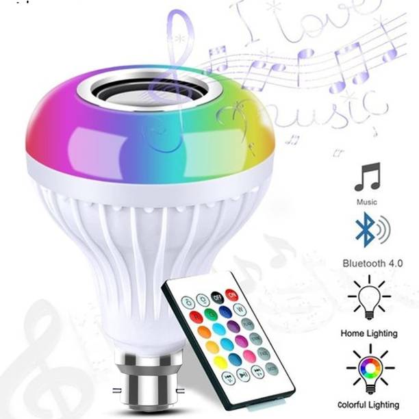 FOXSUN Smart LED Bulb With Remote Controlled Bluetooth Speaker, Multicolor Music Light Smart Bulb