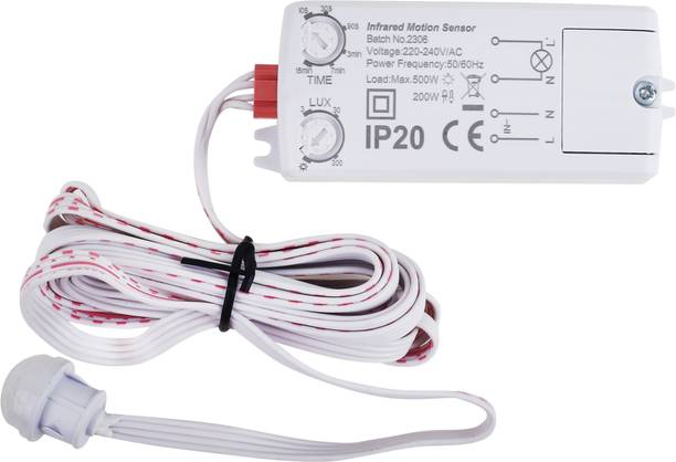 Blackt Electrotech (BT32WI) PIR Motion Detector Sensor Switch For Auto On-Off Light, WireLux Motion Sensor Light