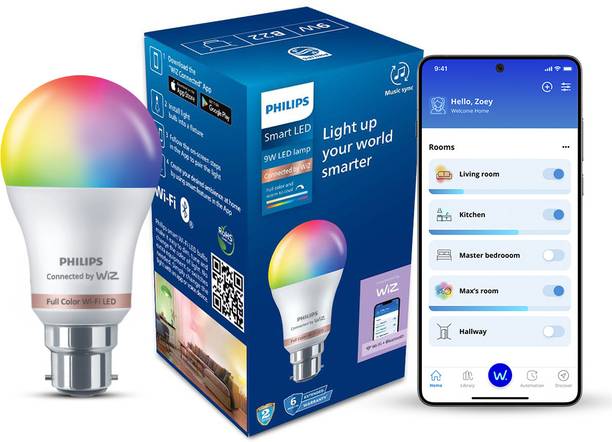 PHILIPS Smart Wi-Fi 9W LED Bulb B22 Pro Smart Bulb