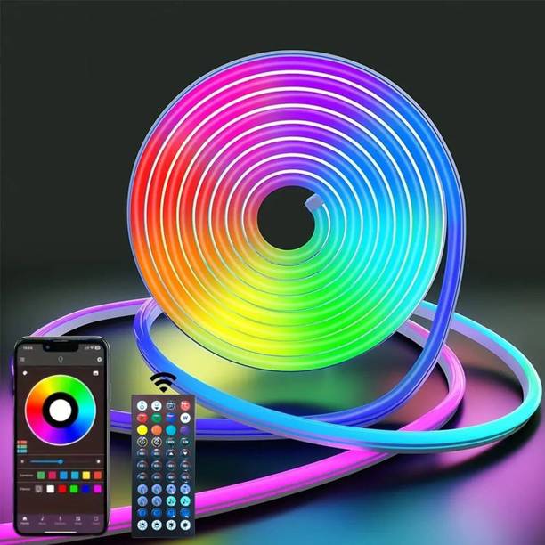Shivay Creation 5 Meter RGB Neon Strip Lights with Mobile App and Remote Controlled Light Strip