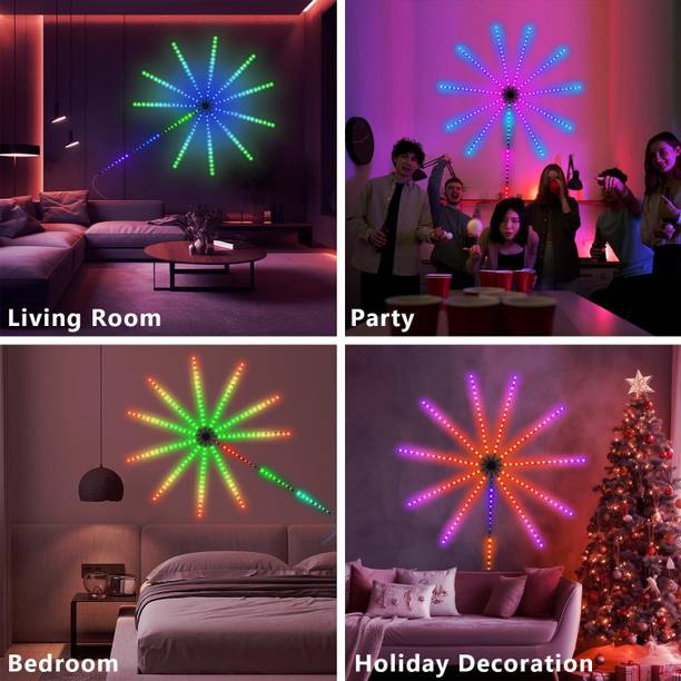 Budwill ™App Remote Control Firework Led Strip Light Firework Launch Effect Music Light Strip