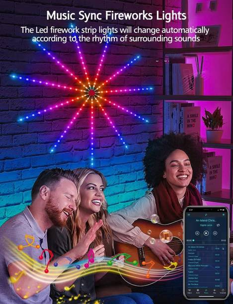 Budwill ™Smart App Remote Control Firework Led Strip Light Firework Light Strip