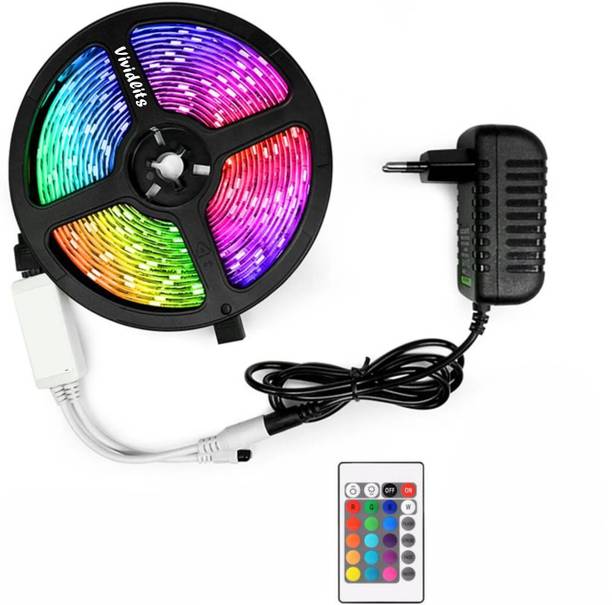 Vividlits Rgb LED Light 3 Meter with Remote Control Pack of 1 Light Strip