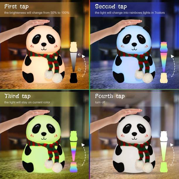 VOCO Big Cute Panda Silicon USB Rechargeable Night Light Lamp PL_131 Table Lamp