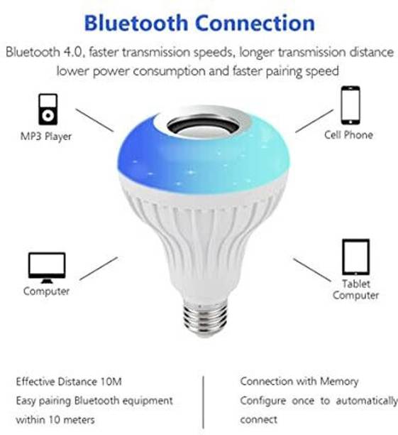 kawna KO-6 Smart LED Music Light Bulb with Bluetooth Smart Bulb Smart Bulb