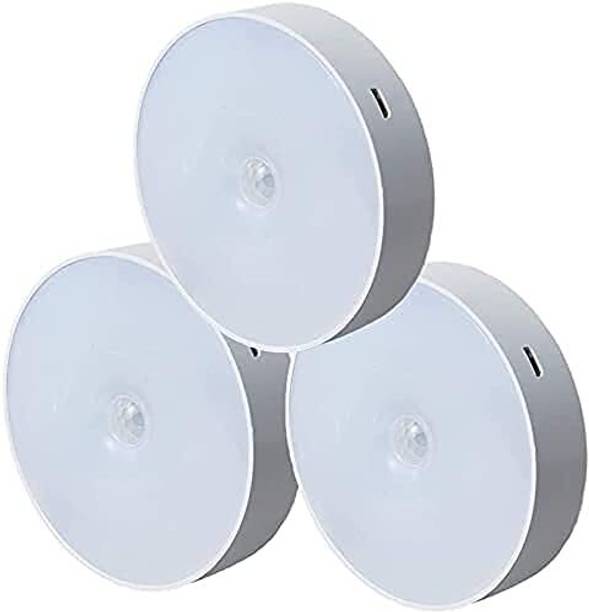 ONLINE SHOPY NX USB Rechargeable Operated LED Motion Sensor Wireless Wall Night Light Smart Sensor Light