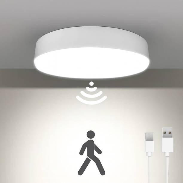 Bright IQ | Pack of 1 | Rechargebale LED Night Light Wireless USB Powered, Cool White Motion Sensor Light