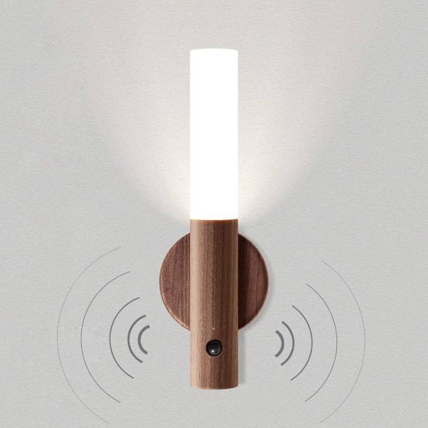 Ethnic Forest Wooden USB Rechargeable Magnet Body Sensor With 3-Modes Switch Hand-held Stick Smart Sensor Light