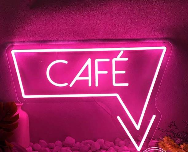 SG Print cafe neon sign Club Cafe Shop Store Restaurant(12x18)pink) Smart Bulb