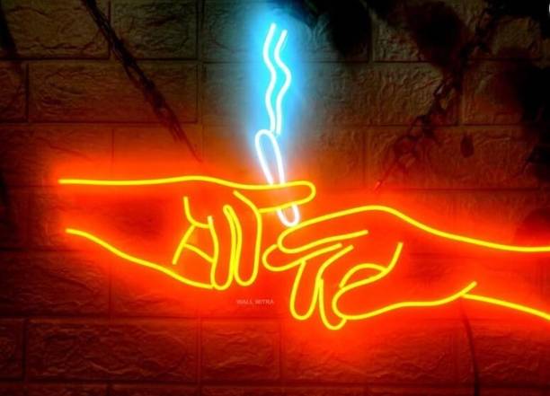wall mitra Smoking Hand neon sign Light Strip