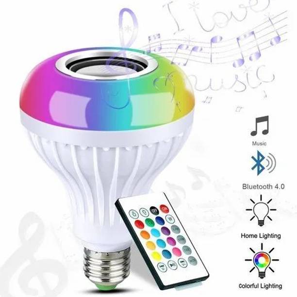 NENDRA Multicolor Smart LED Music Light Bulb with Bluetooth Remote Controller Smart Bulb