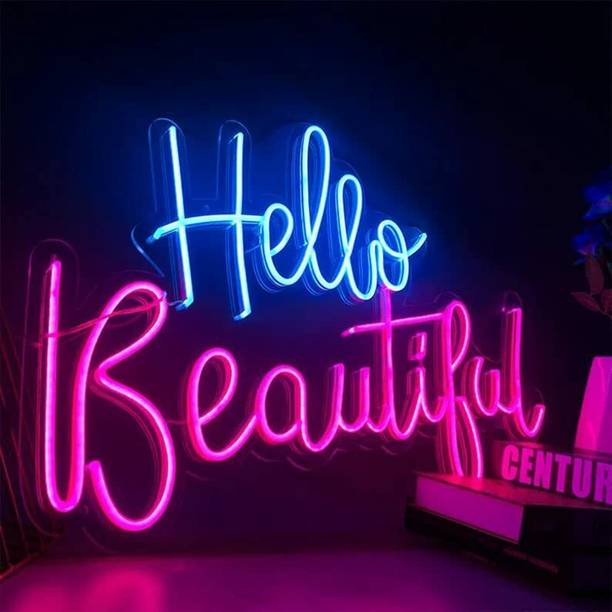 VYNES HELLO BEAUTIFUL LED Neon Signs Light Art Decorative Sign - For Smart Home,Wall