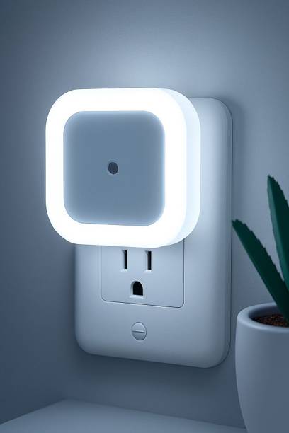 Bright IQ Plug In 0.5W LED Night Light with Auto Sensor (Cool White) Smart Bulb