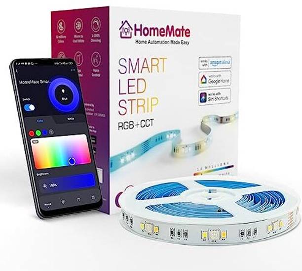 HomeMate Wi-Fi RGB+CCT Smart Led Strip Lights | 5 Meter |Tunable White
