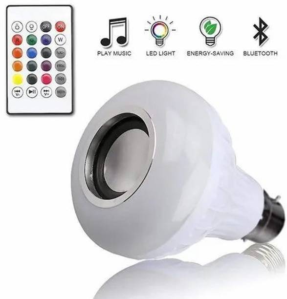 urmi Multicolor LED Bluetooth Music Bulb with Speaker & Remote Control. Smart Bulb