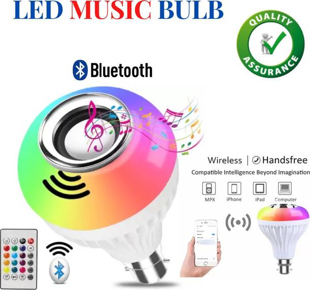 Magne mart Led Music , Wireless, Disco Ball Bluetooth music bulb with remote . Smart Bulb