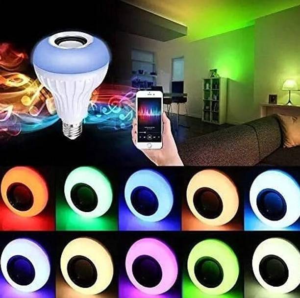 ZOLLYZZ Wireless Smart Bluetooth Music Bulb With Remote And Color Changing Feature-26 Smart Bulb