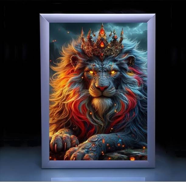 LSI Lion Art LED Photo Frame for wall Smart Bulb