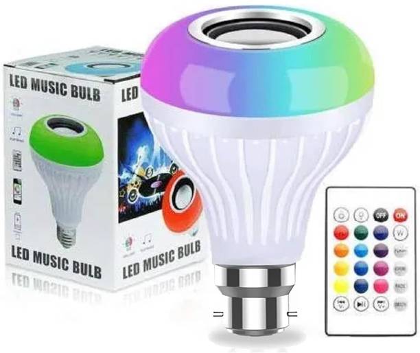 ZOLLYZZ Wireless Smart Bluetooth Music Bulb With Remote And Color Changing Feature-38 Smart Bulb