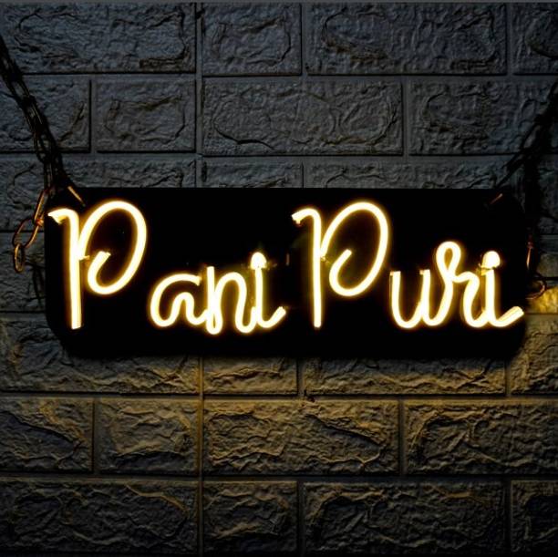 SG Print Pani Puri Neon Sign Light LED Art Decorative Sign Smart Bulb