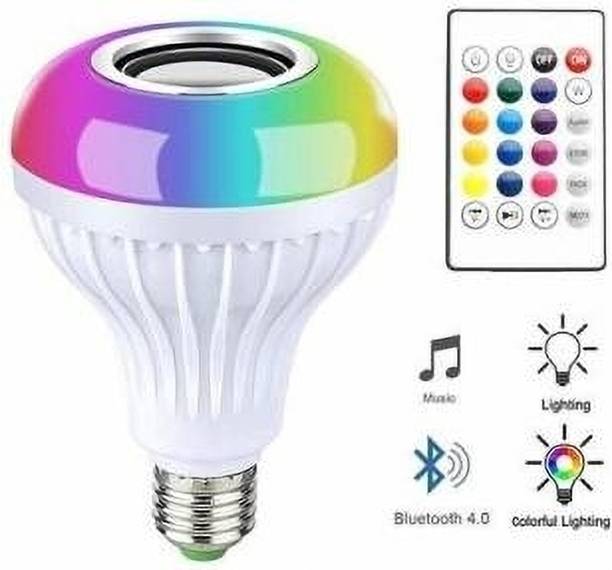RKR Multicolor smart led music light bulb with Bluetooth remote controller Smart Bulb