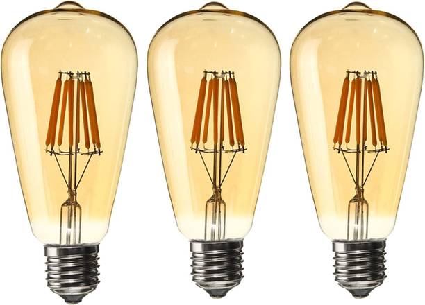 Tip 'n' Top 4W Filament Edison Bulb with E27 Base pack of 3 Ceiling Lamp
