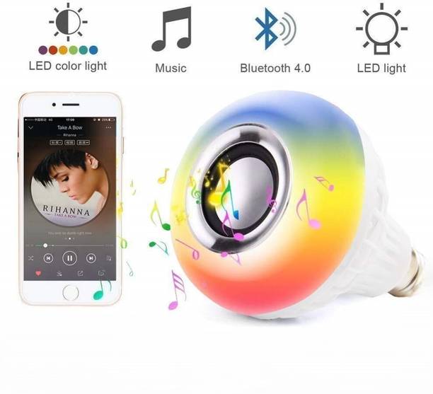 ZOLLYZZ Wireless Smart Bluetooth Music Bulb With Remote And Color Changing Feature-41 Smart Bulb