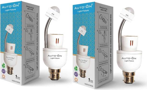ANANDANI Automatic Motion Sensor Holder (Pack of 2), Auto Turn ON and Off Smart Sensor Light