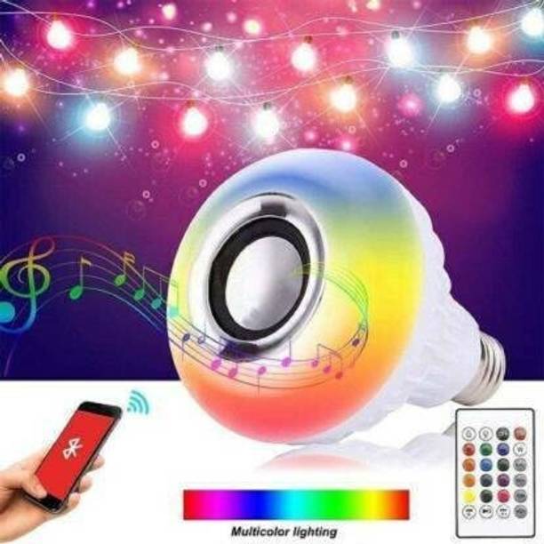 TECHMAZE BT Music Light Bulb B22 LED Speaker Color Changing 24Keys Remote Smart ball T65 Smart Bulb