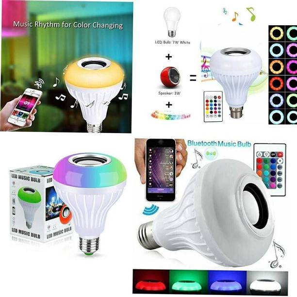 Shifozaa Color changing LED Music Smart Bulb with Bluetooth Speaker AND Remote Control Smart Bulb