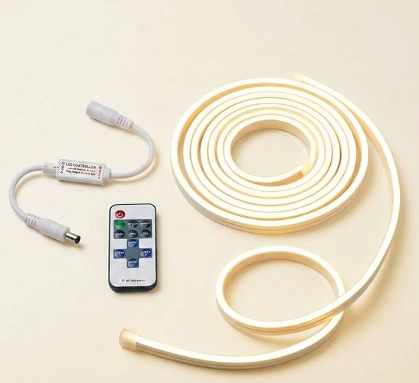 AURECIS 5M Warm White Neon LED Strip Light 12V RF Controller with Remote Tube