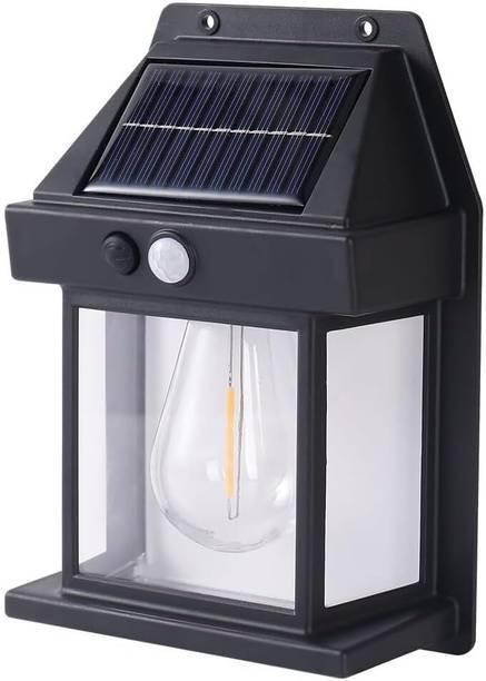 Kinzilla Plastic Rechargeable Waterproof Motion Sensor Solar Security Wall Lamp Smart Sensor Light