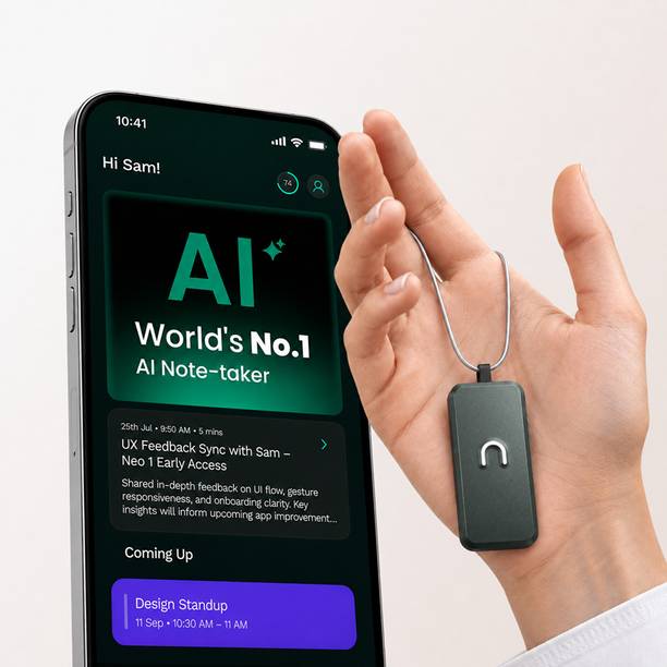 NeoSapien Neo 1 AI Wearable | Meeting Notetaker | Summaries, To-Dos & Reminders