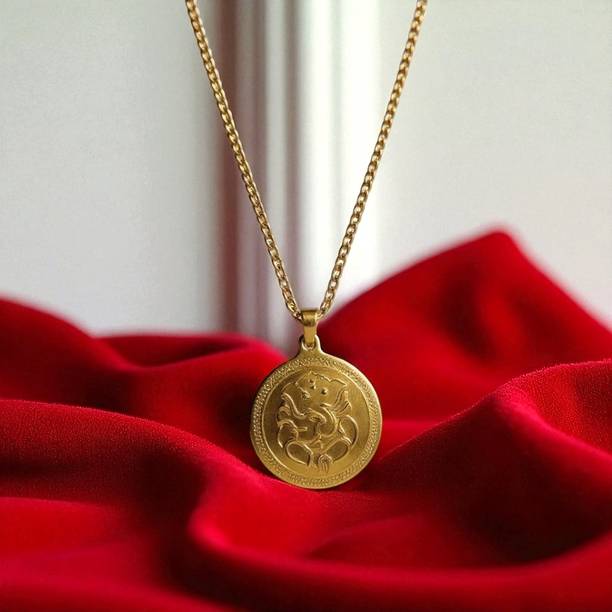 NIMRA Gold Plated Pendant With Chain Man For Women Smart Pendant