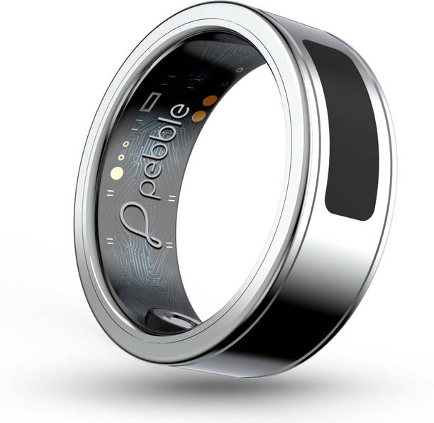 pebble Iris Smart Touch Controls, Stainless Steel Build, Health & Recovery Tracker Smart Ring