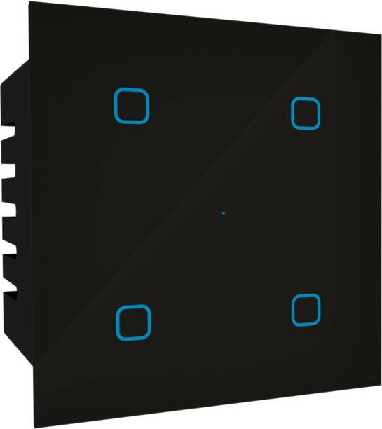 HomeMate Wi-Fi Smart 4 Gang Switch | Works with Amazon Alexa, Google Assistant & Siri Smart Switch