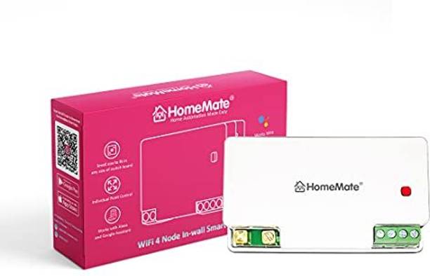 HomeMate WiFi 4 Node Smart Switch | No Hub Required | Retro Fit