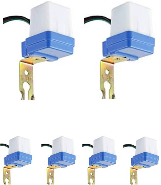 Lampion Electronics 220Volt AC Auto Day/Night Sensor Switch, 7Amp Automatic ON/OFF Switch Pack of 6 Smart Switch