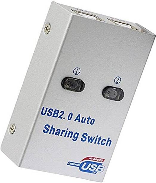 RuhZa 3 in 1,2 Ports Auto Printer Sharing Switch, USB Sharing Switcher.