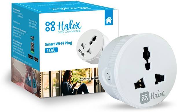 HALOX STAY CONNECTED 10A Wi-Fi Smart Plug Assistant /Smart Plug Smart Plug