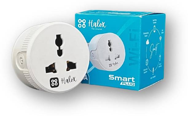 HALOX STAY CONNECTED 10A Wifi + BT Smart Plug Compatible Google Assistant /Alexa Smart Plug Smart Plug