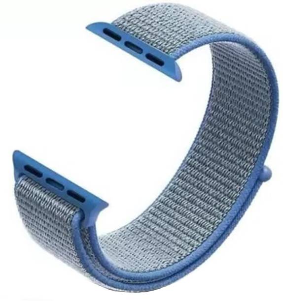 Flipkart SmartBuy Soft Lightweight Nylon Velcro Strap for iWatch Series 7/6/5/4/3/SE (42/44/45 mm) Smart Watch Strap