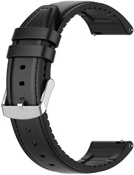 AOnes 22mm Watch Strap Leather Silicone Belt for Fossil Gen 4 Explorist Smart Watch Strap