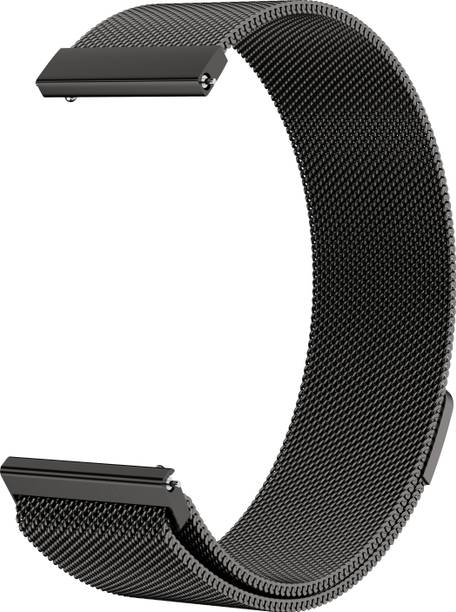 Ciberer 22 mm 22mm Premium Stainless Steel Metal Strap with Magnetic Milanese Loop Smart Watch Strap