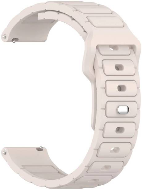 AOnes 22mm Watch Strap Silicone Button Closure Belt for Fossil Gen 4 Explorist Hr Smart Watch Strap