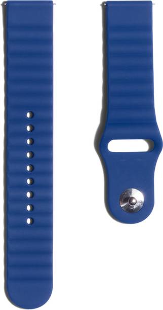 DailyObjects 13 cm Blue Sport Wrist Watchband for Samsung/OnePlus/Fitbit Smartwatches (22mm) Smart Watch Strap